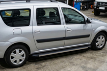 Renault Logan MCV 2005-2013 Progi Boczné Maya V1 (2 szt., Aluminium) zdjęcia 2