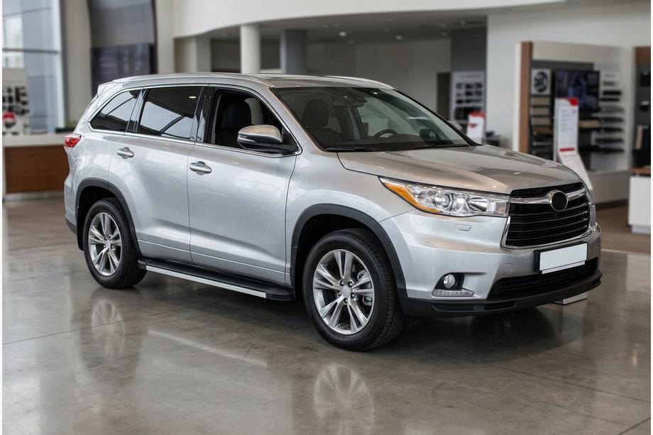 Toyota Highlander 2013-2019 Progi Boczné Maya V1 (2 szt., Aluminium) Image