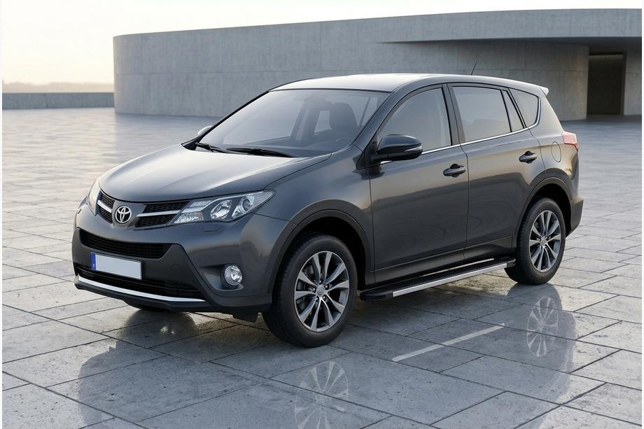 Toyota Rav 4 2013-2018 Progi Boczné Maya V1 (2 szt., Aluminium) Image
