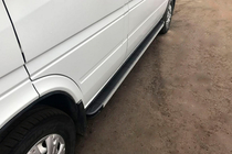Volkswagen LT 1995-2006 Progi Boczné Maya (2 szt., Aluminium) zdjęcia 1