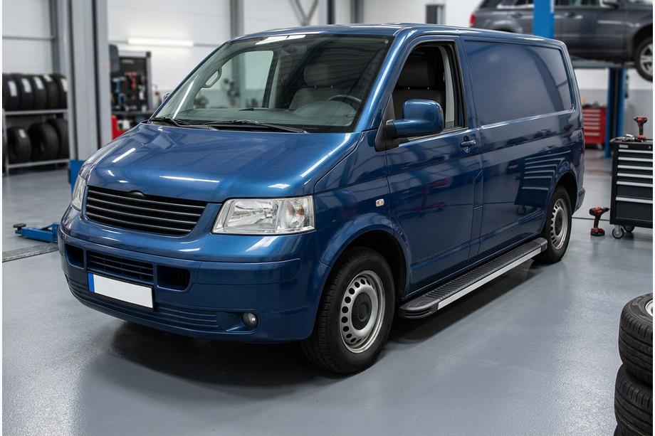 Volkswagen T5 Caravelle 2004-2010 Progi Boczné Maya (2 szt., Aluminium) Długa Baza Image