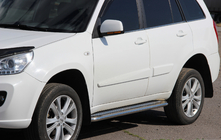 Chery Tiggo 1 2005-2016 Progi Boczné Premium (2 szt., Stal Nierdzewna) zdjęcia 1