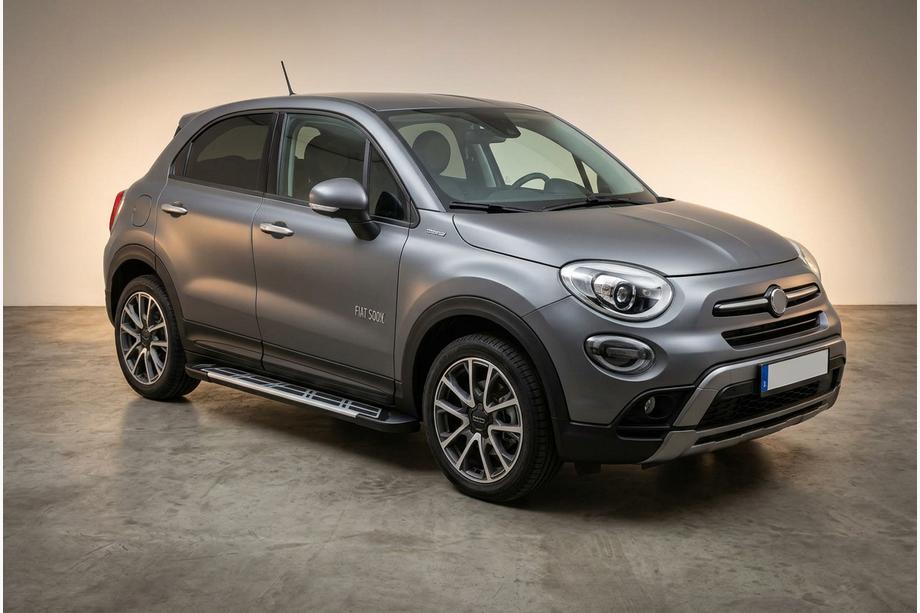 Fiat 500X 2014-2024 Progi Boczné Sunrise (2 szt., Aluminium) Image