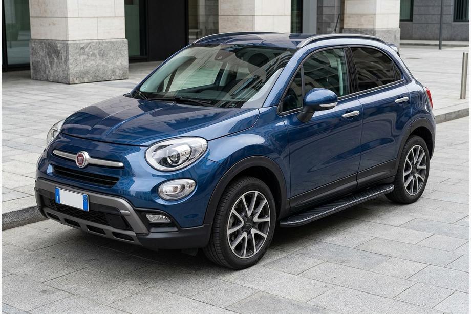 Fiat 500X 2014-2024 Progi Boczné Bosphorus Black (2 szt., Aluminium) Image