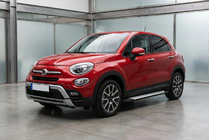 Fiat 500X 2014-2024 Progi boczne Allmond Grey (2 szt., aluminium) zdjęcia 1