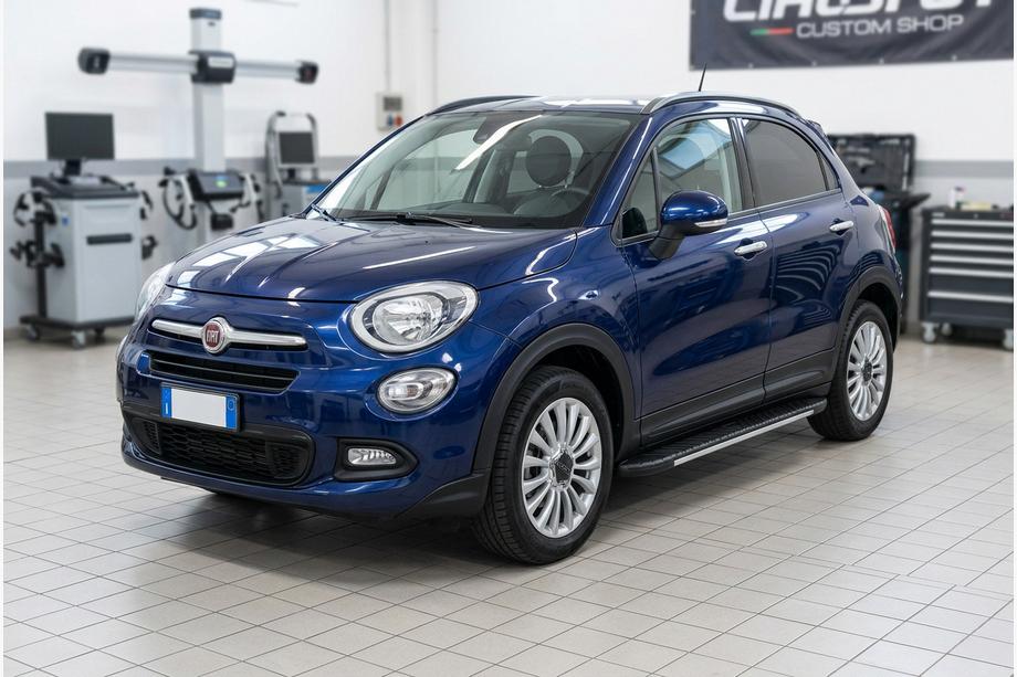 Fiat 500X 2014-2024 Progi boczne Bosphorus Grey (2 szt., aluminium) Image