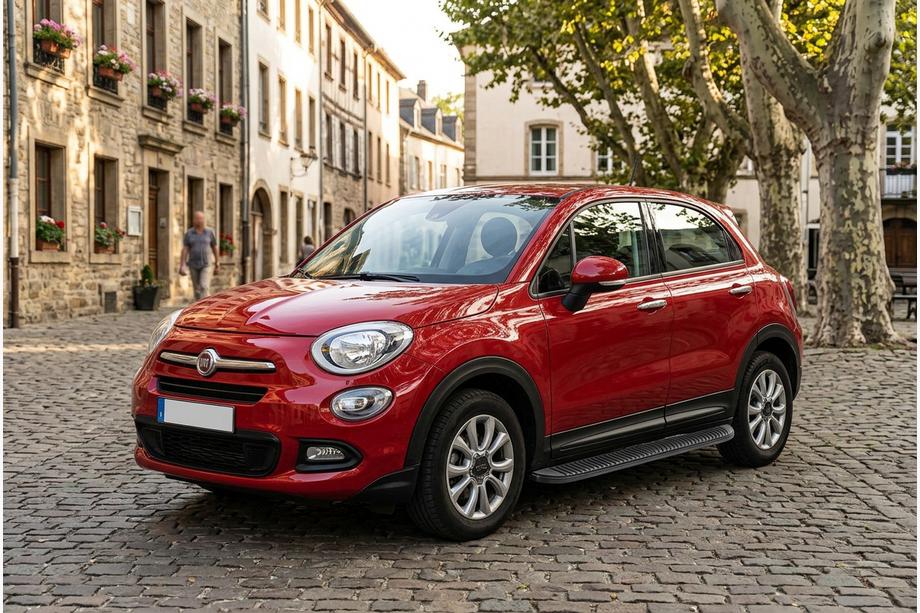 Fiat 500X 2014-2024 Progi Boczné Tayga Black (2 szt., Aluminium) Image
