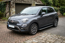 Fiat 500X 2014-2024 Progi Boczné BlackLine (2 szt., Aluminium) zdjęcia 1