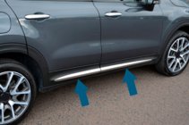 Fiat 500X 2014-2024 Listwy drzwiowe chromowane (4 szt) zdjęcia 2