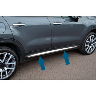 Listwy drzwiowe chromowane (4 szt) Fiat 500X 2014-2024 zdjęcia 2