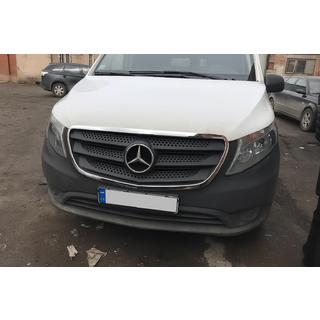 Obramowanie grilla (2 szt., stal nierdzewna) Mercedes Vito/V-class W447 2014- zdjęcia 3