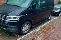 Volkswagen T6 2015-2024 Progi Boczné Allmond Black (2 szt., Aluminium) Długa Baza zdjęcia 1