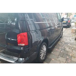 Progi Boczné Allmond Black (2 szt., Aluminium) Volkswagen T6 2015-2024 zdjęcia 2