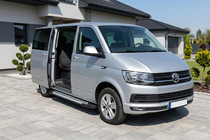 Volkswagen T6 2015-2024 Progi Boczne Line (2 szt., Aluminium) Krótki Rozstaw Osi zdjęcia 1