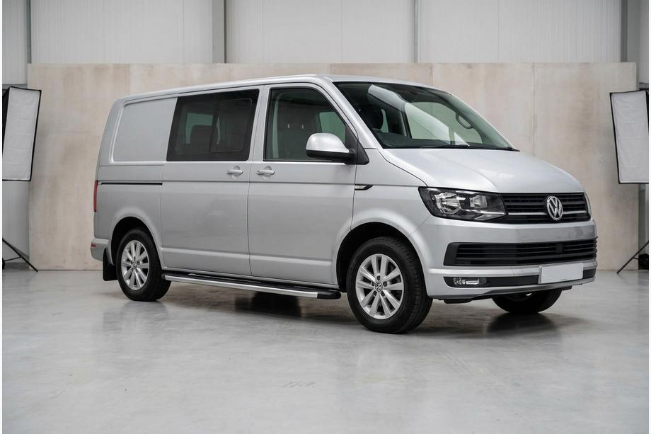 Volkswagen T6 2015-2024 Progi Boczné Fullmond (2 szt., Aluminium) Długa Baza Image