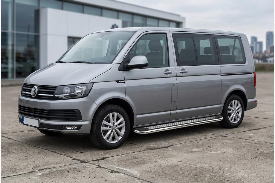 Volkswagen T6 2015-2024 Progi Boczne Maydos V2 (2 szt., stal nierdzewna) Tylko do krótkiego rozstawu osi Zdjęcia 1
