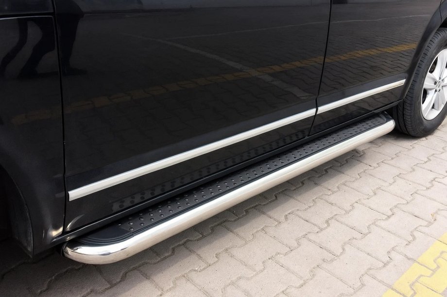 Volkswagen T6 2015-2024 Progi Boczne Maydos V2 (2 szt., stal nierdzewna) Image