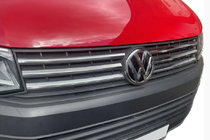 Volkswagen T6 2015-2024 Nakładki na Grilla Chrom 2015-2019 (4 szt, stal nierdzewna) OmsaLine - Włoska Stal Nierdzewna zdjęcia 3