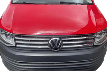Volkswagen T6 2015-2024 Nakładki na Grilla Chrom 2015-2019 (4 szt, stal nierdzewna) OmsaLine - Włoska Stal Nierdzewna zdjęcia 4