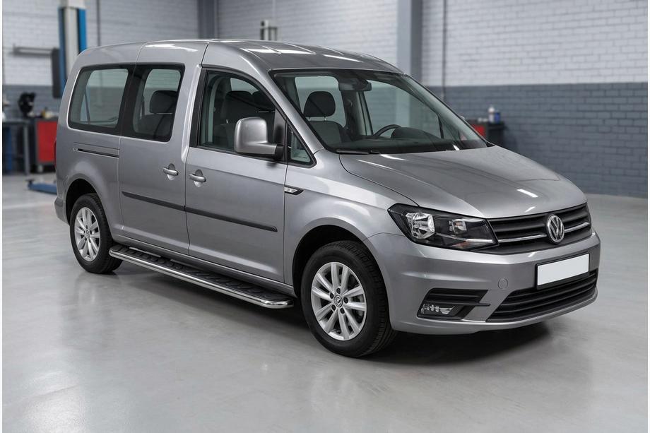 Volkswagen Caddy 2015-2020 Progi Boczne Maydos V1 (2 szt., Aluminium i Stal Nierdzewna) Image