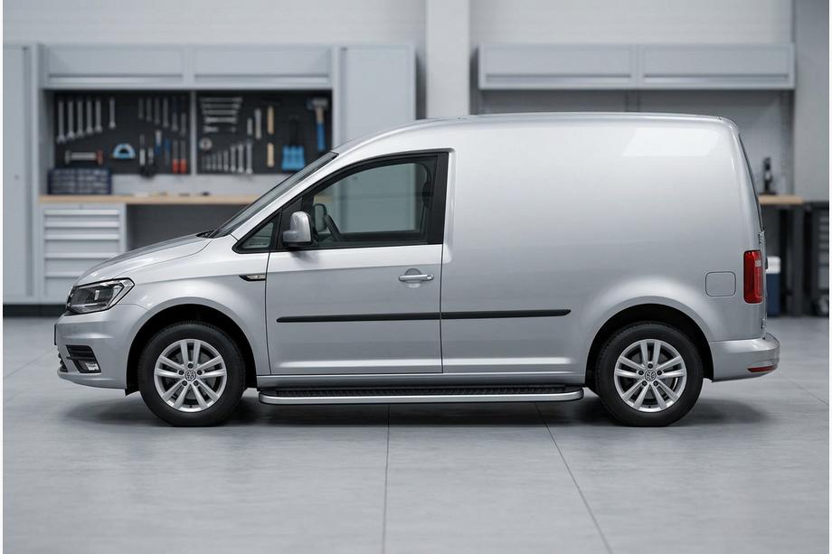Volkswagen Caddy 2015-2020 Progi Boczne Tayga Grey (2 szt., Aluminium) Baza Standardowa Zdjęcia 1