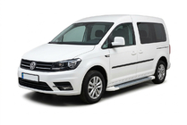 Volkswagen Caddy 2015-2020 Progi Boczné Allmond White (2 szt., Aluminium) zdjęcia 1