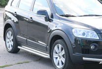 Chevrolet Captiva 2006-2019 Progi Boczné Premium (2 szt., Stal Nierdzewna) zdjęcia 5
