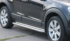Chevrolet Captiva 2006-2019 Progi Boczné Premium (2 szt., Stal Nierdzewna) zdjęcia 1