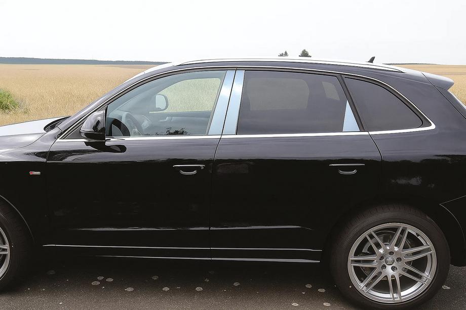 Audi Q5 2008-2017 Listwy Słupków Drzwi ze Stali Nierdzewnej (6 szt.) Image