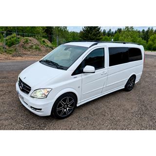 Czarne relingi dachowe CAN Oryginalny design (metalowe stopki) Mercedes Vito W639 2004-2014 zdjęcia 2