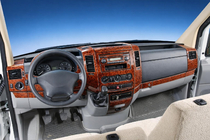 Mercedes Sprinter W906 2006–2018 Zestaw wykończeń deski rozdzielczej (Meric, 50 elementów) Carbon zdjęcia 1