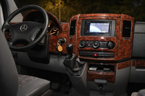 Mercedes Sprinter W906 2006–2018 Zestaw wykończeń deski rozdzielczej (Meric, 50 elementów) Carbon zdjęcia 2
