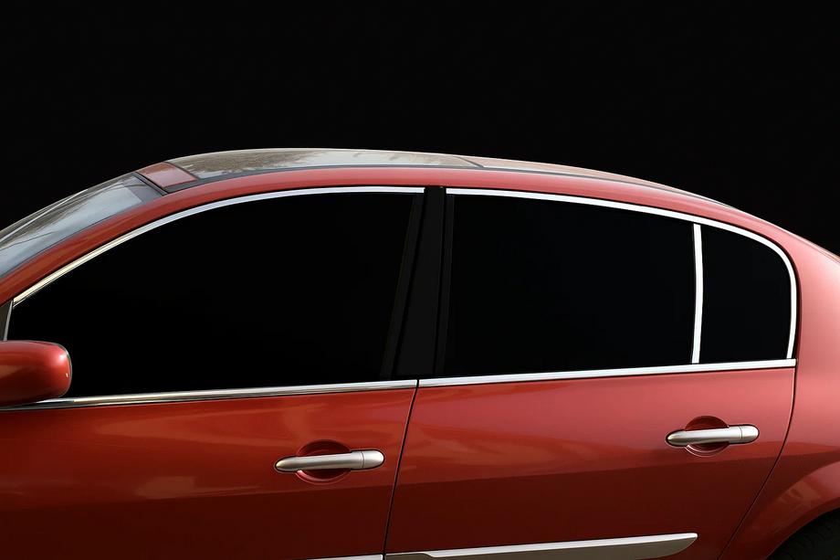 Renault Megane II 2004-2009 Górne listwy okienne stal nierdzewna (6 szt) Image