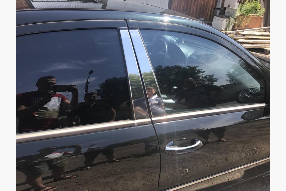 Mercedes E-class W211 2002-2009 Listwy Słupków Drzwi ze Stali Nierdzewnej (6 szt.) Zdjęcia 2