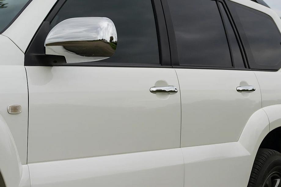 Toyota Land Cruiser Prado 120 2002-2009 Nakładki na Klamek Chromowane (4 szt., Stal Nierdzewna) Image