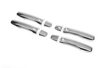 Toyota Land Cruiser 200 2007-2021 Nakładki na klamki Chromowane 2008-2015 (4 szt, Stal Nierdzewna) 2 z przyciskiem, Carmos - Stal turecka zdjęcia 2