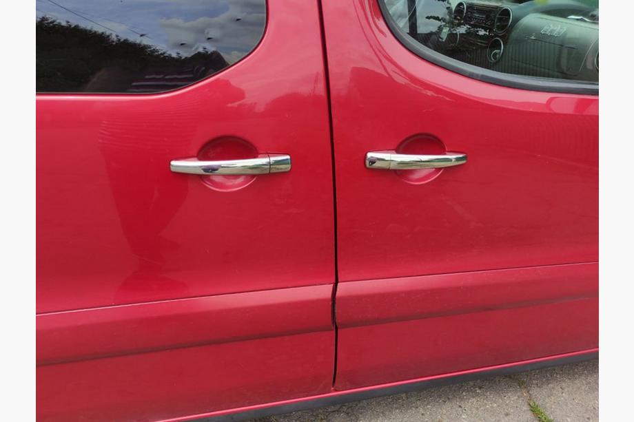 Peugeot 207 2006–2014 Nakładki na klamki drzwi ze stali nierdzewnej 2 sztuki. OmsaLine - Włoska Stal Nierdzewna Zdjęcia 8