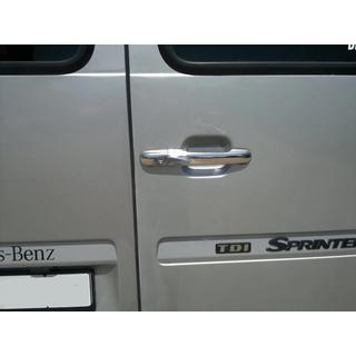 Chromowane Nakładki na Klamek Drzwi (4 szt, Stal Nierdzewna) Mercedes Sprinter W901/902/903/904/905 1995–2006 zdjęcia 4