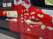 Volkswagen LT 1995-2006 Chromowane Nakładki na Klamek Drzwi (4 szt, Stal Nierdzewna) Carmos - Turecka Stal Nierdzewna zdjęcia 6