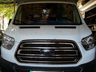 Ford Transit 2014- Chromowane Obwódki Atrapy Chłodnicy (2014-2018, 2 szt, Stal Nierdzewna) OmsaLine - Włoska Stal Nierdzewna zdjęcia 5
