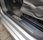 Volkswagen Caddy 2004-2010 Nakładki na wewnętrzne progi (Carmos, stal nierdzewna) zdjęcia 1
