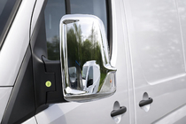 Volkswagen Crafter 2006-2016 Chromowane Nakładki na Lusterka (2 szt.) Carmos, Stal Turecka zdjęcia 11