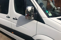 Volkswagen Crafter 2006-2016 Chromowane Nakładki na Lusterka (2 szt.) Carmos, Stal Turecka zdjęcia 4