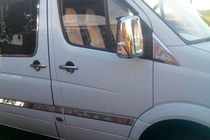 Volkswagen Crafter 2006-2016 Chromowane Nakładki na Lusterka (2 szt.) Carmos, Stal Turecka zdjęcia 7