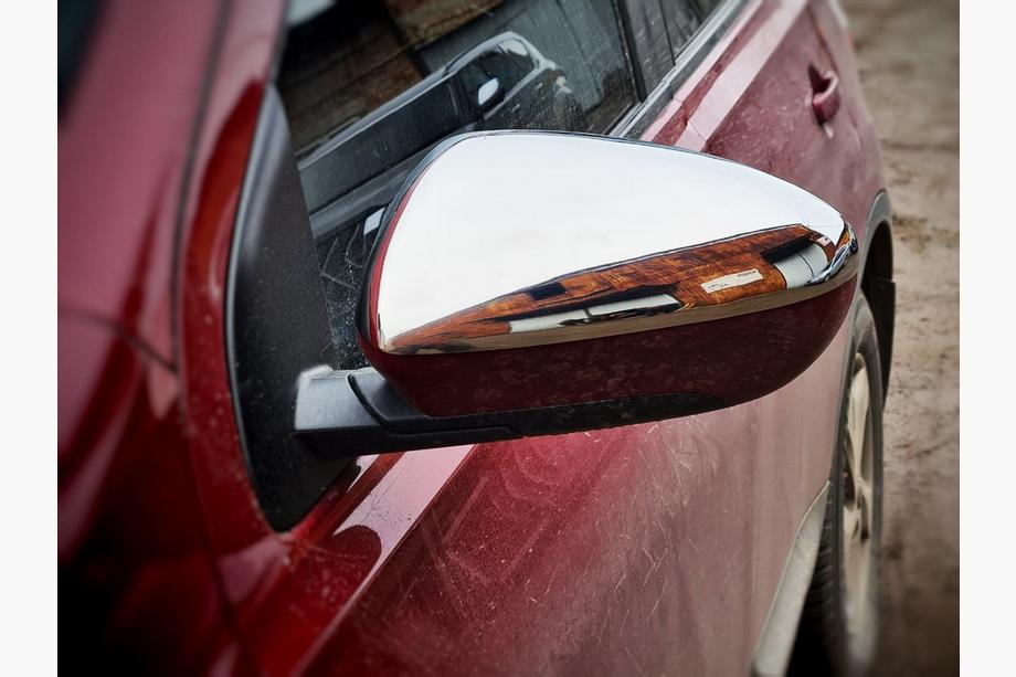 Nissan Qashqai 2010-2014 Nakładki na Lusterka (2 szt., Stal Nierdzewna) OmsaLine - Włoska Stal Nierdzewna Zdjęcia 2