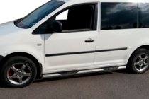 Volkswagen Caddy 2004-2010 Rury Boczne (2 szt., Stal Nierdzewna) 70 mm, Baza Maxi zdjęcia 3