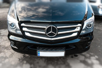 Mercedes Sprinter W906 2006–2018 Chromowane Nakładki na Grill (2013↗, Stal Nierdzewna) OmsaLine - Włoska Stal Nierdzewna zdjęcia 3