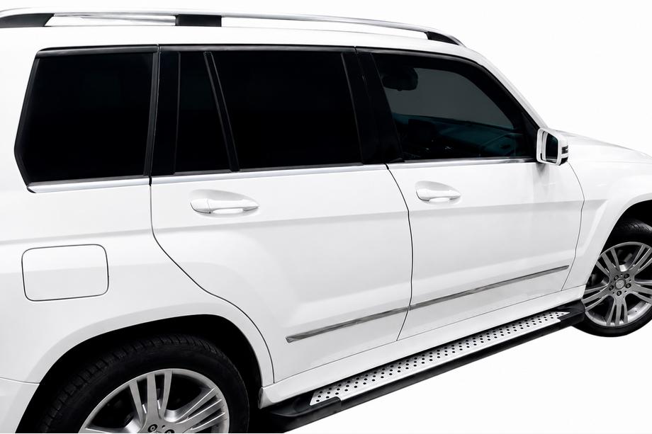 Mercedes GLK class X204 2008-2015 Progi Boczné Allmond Grey (2 szt, Aluminium) Image