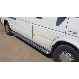 Progi Boczné Premium (2 szt., Stal Nierdzewna) Volkswagen LT 1995-2006 zdjęcia 4