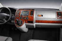 Volkswagen T5 Transporter 2003-2010 Nakładki na deskę rozdzielczą (Turcja) Aluminium zdjęcia 1